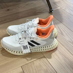 Adidas White and Coral Athletic Shoes new with tags size 9